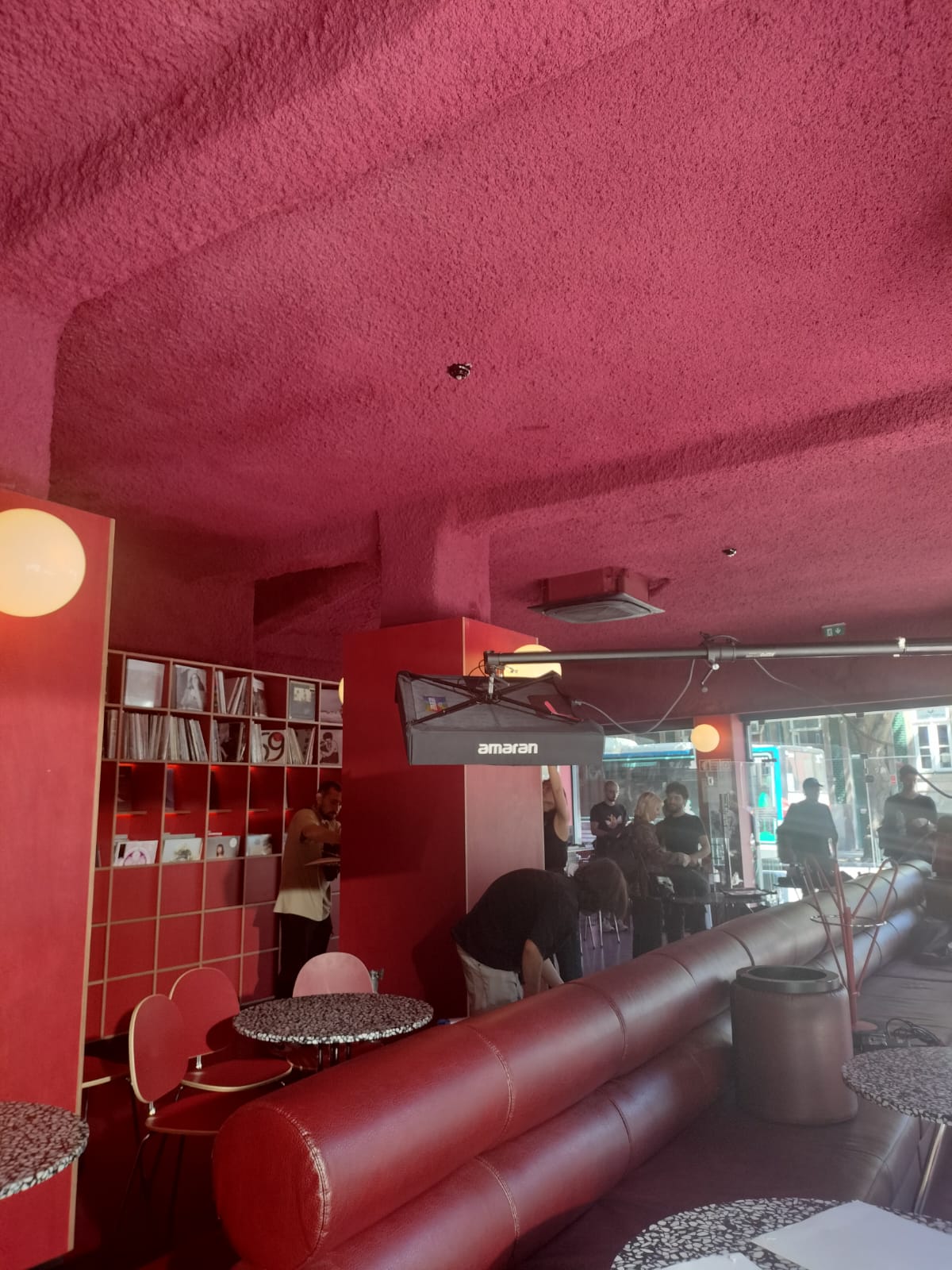 Celulose projetada em restaurante